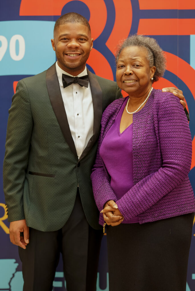 Foundation for the Mid South President and CEO Gregory Johnson stands with Dr. Ivye Allen at the 35th Anniversary Celebration.